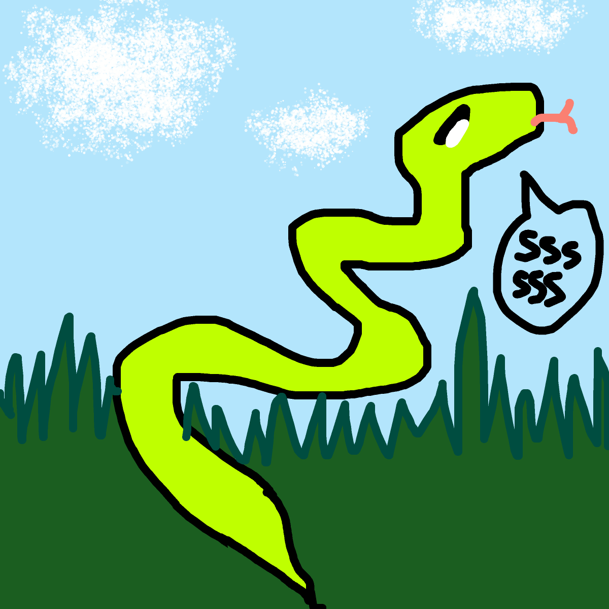 Snake drawing by red-ink-mind