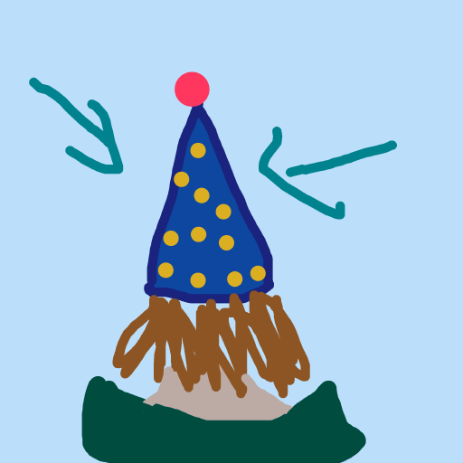 Party Hat drawing by dark-clear-force