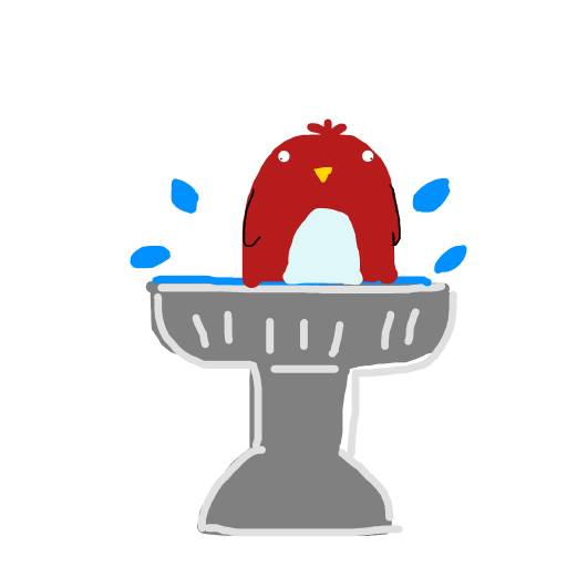 Bird Bath drawing by wind-omega-elite