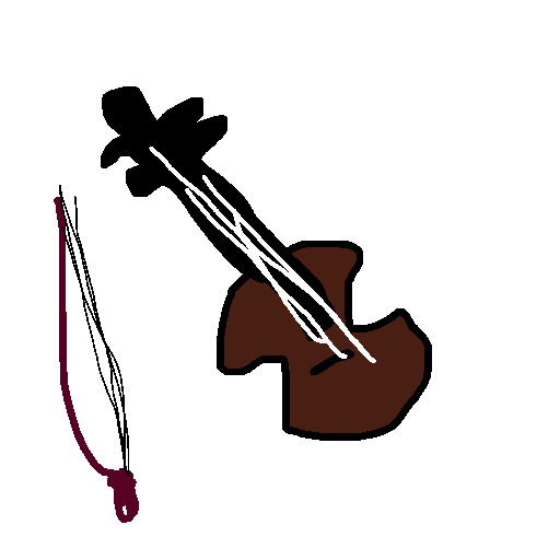 Violin drawing by kboyce