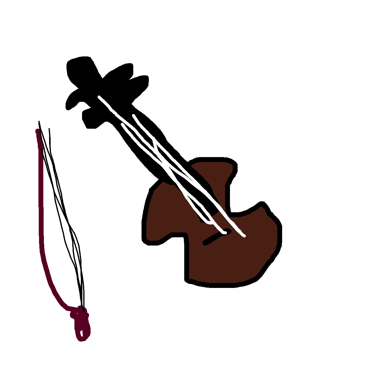 Violin drawing by kboyce