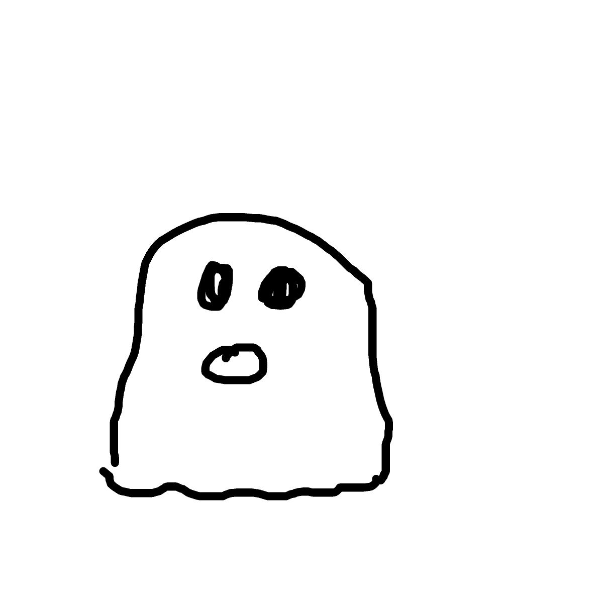Ghost drawing by ink-just-wizard