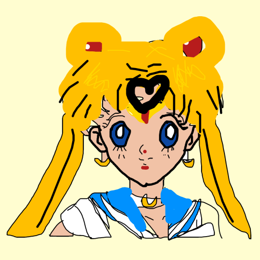 Sailor Moon drawing by countnicula