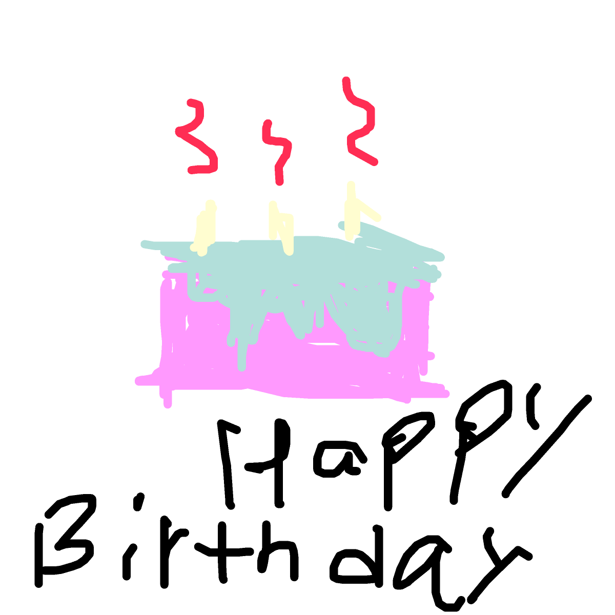 Birthday drawing by mega-free-ace