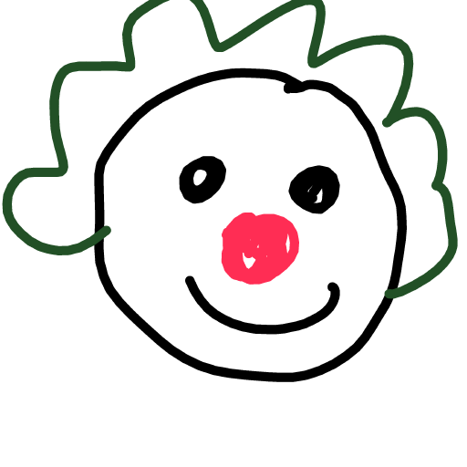 Clown drawing by Fejlkode