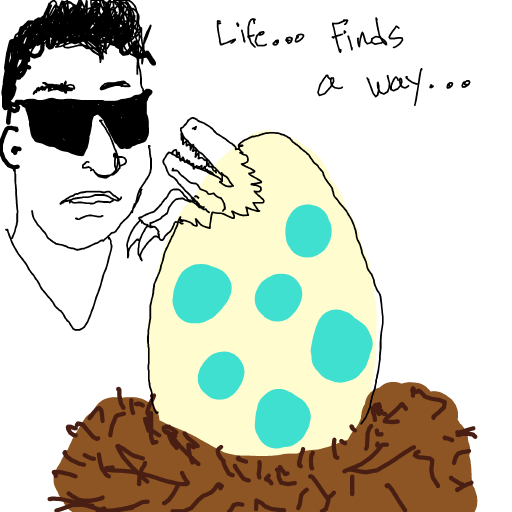Dinosaur Egg drawing by mike_eff
