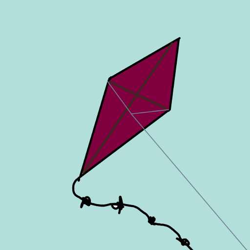 Kite drawing by Guardianoflives