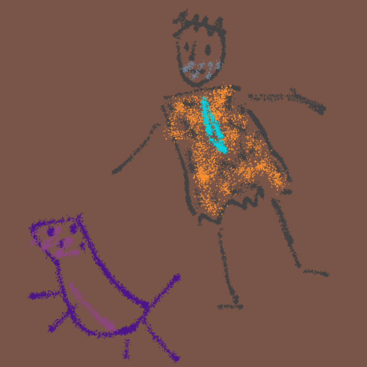 Caveman drawing by koko_b_where