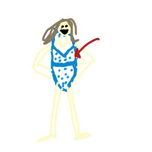 Swimsuit drawing by sun-rose-drive