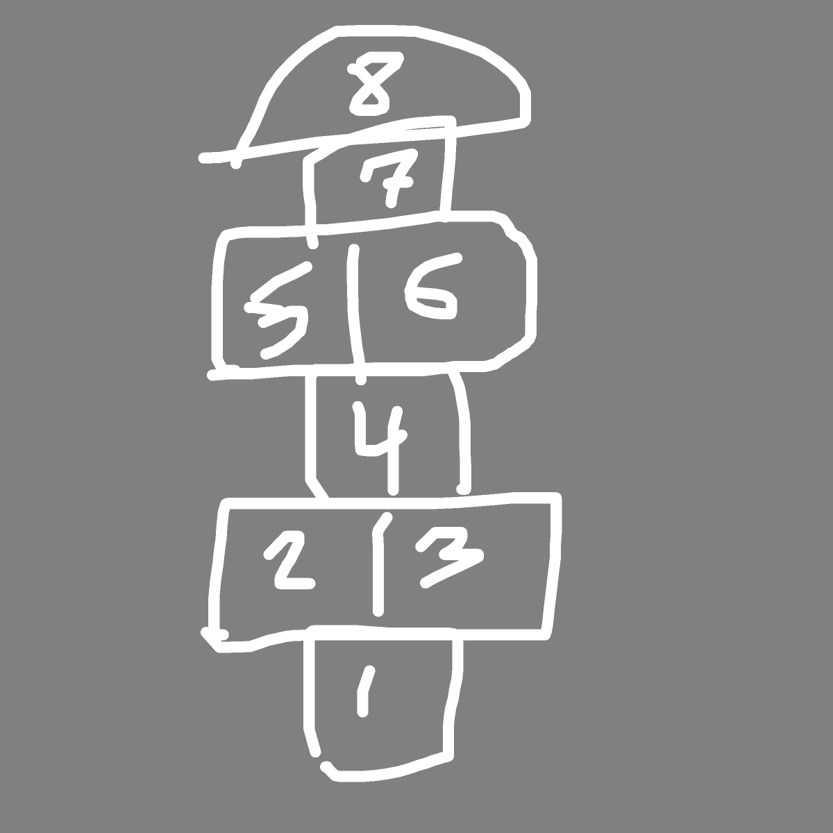 Hopscotch drawing by rowan