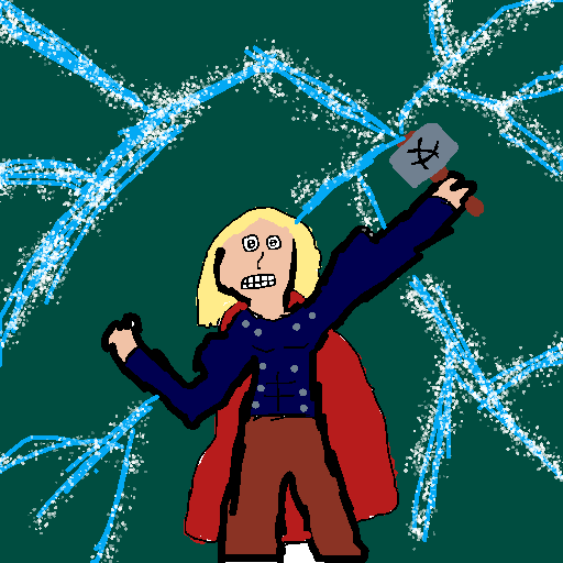 Thor drawing by pancakes palette