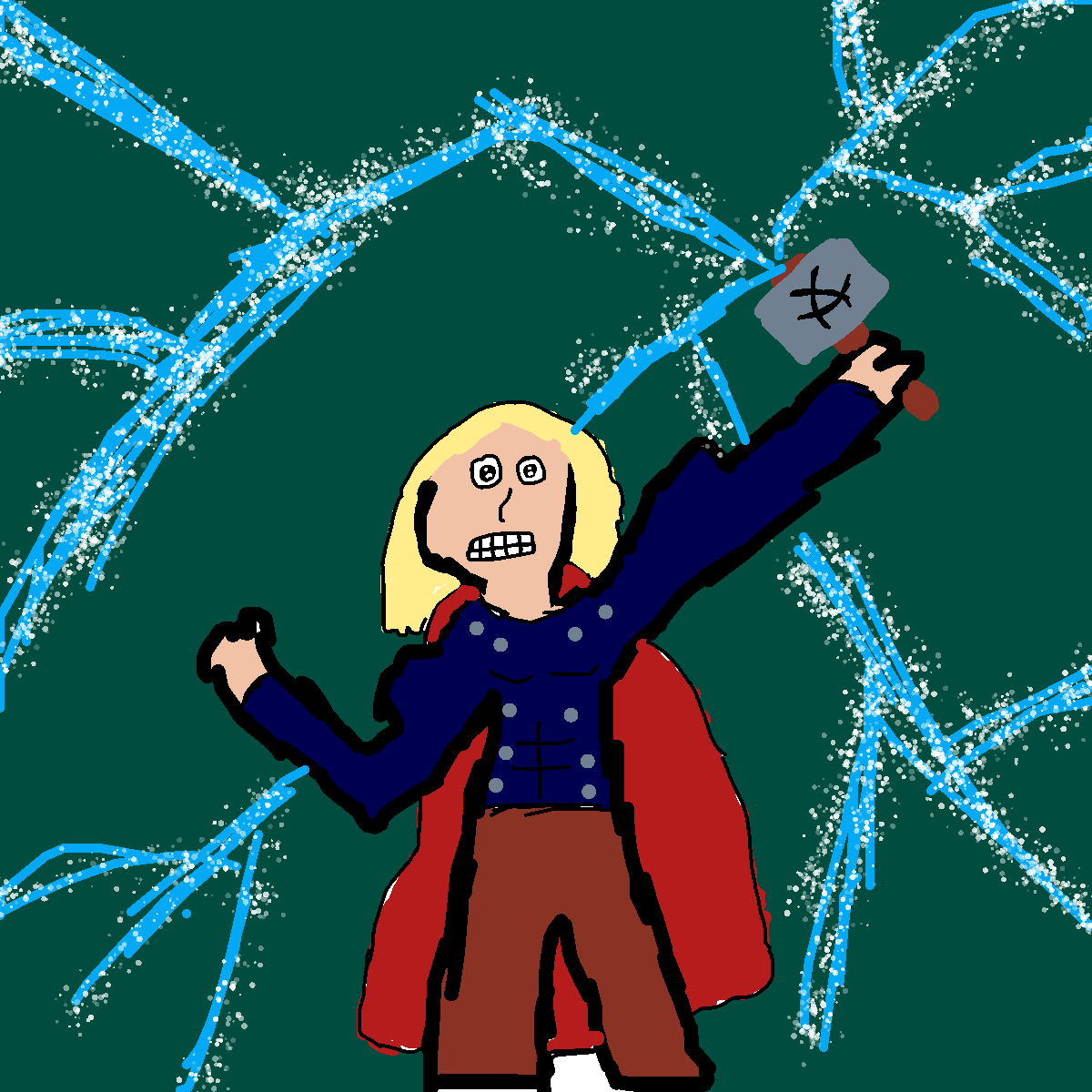 Thor drawing by pancakes palette