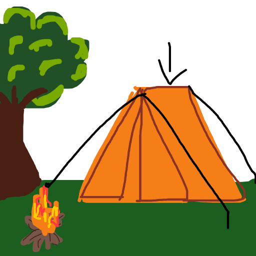 Tent drawing by beksss