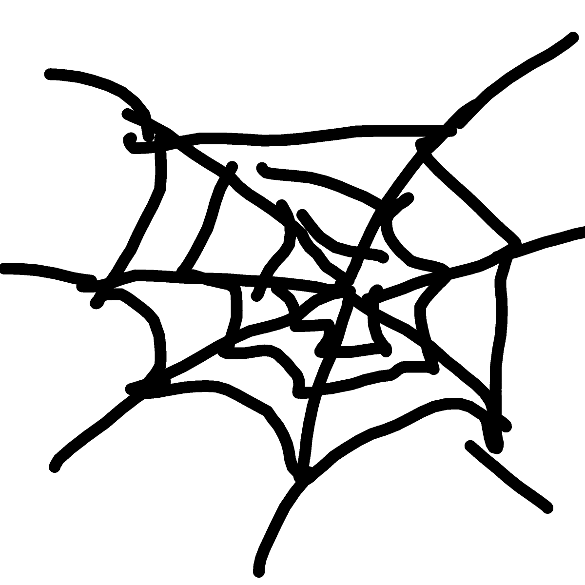 Spider Web drawing by jukgaa