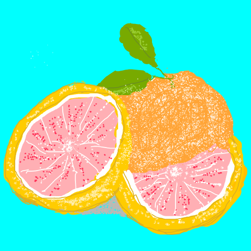 Grapefruit drawing by icy-cream-eye