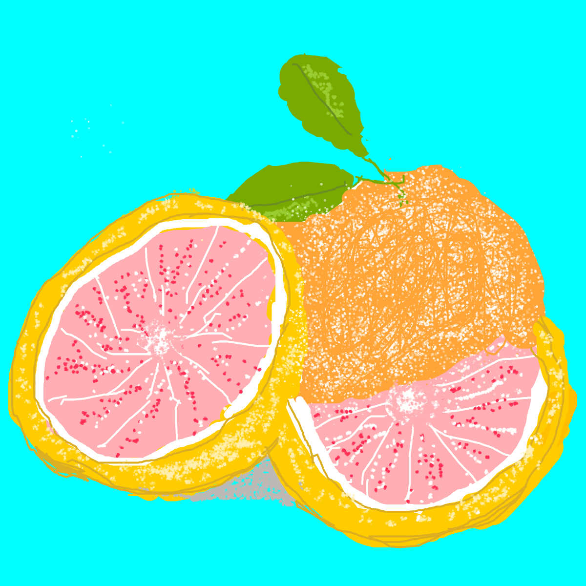 Grapefruit drawing by icy-cream-eye