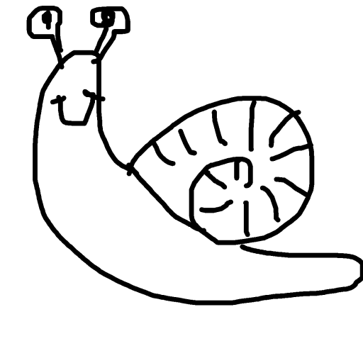 Snail drawing by mikestam195