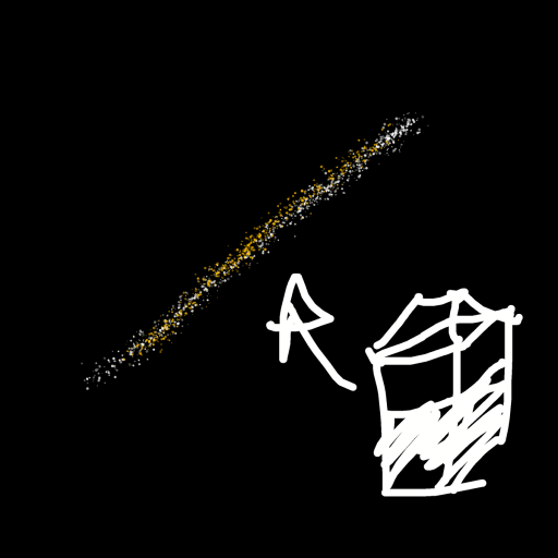 Milky Way drawing by toulik