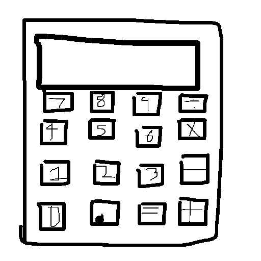 Calculator drawing by mikestam195
