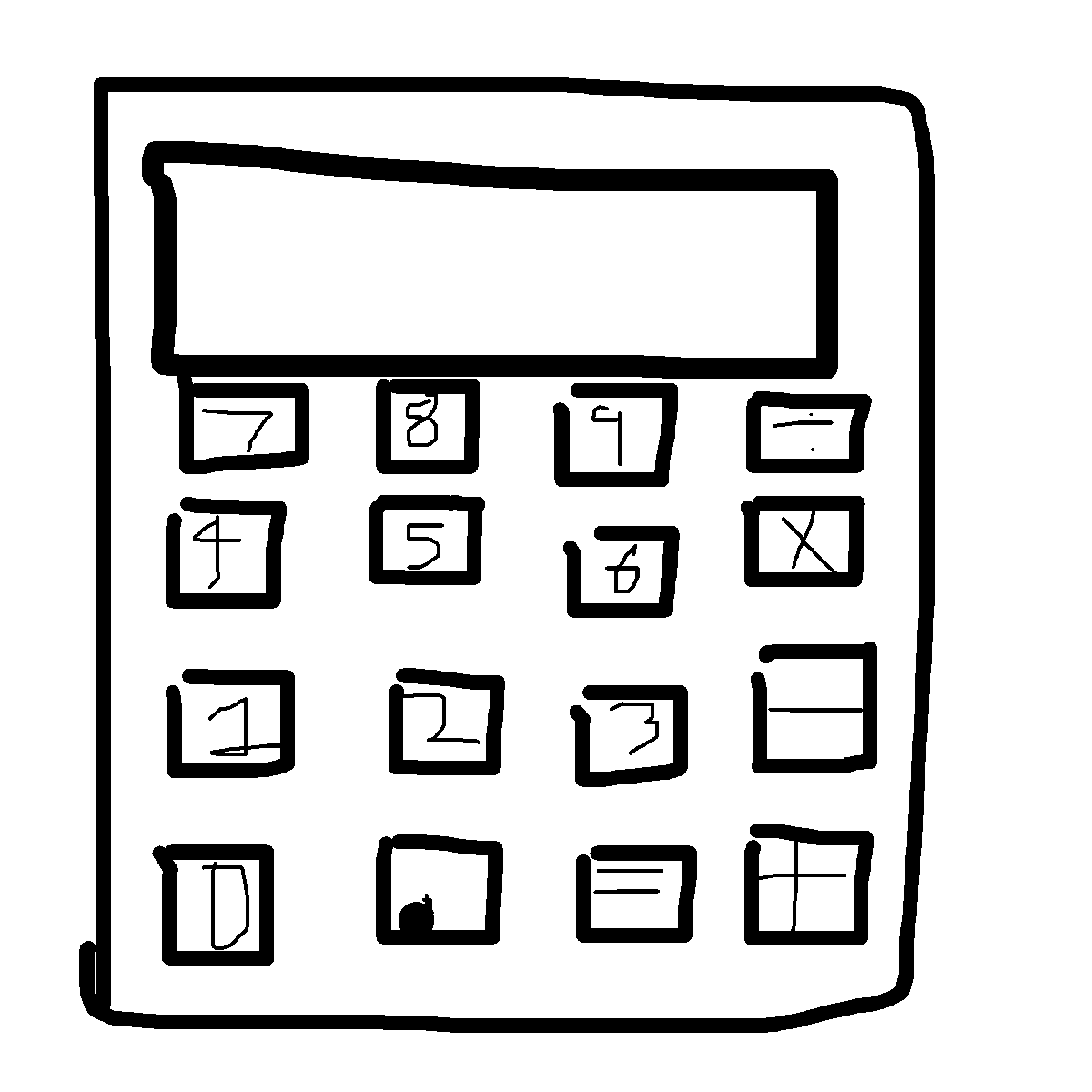 Calculator drawing by mikestam195