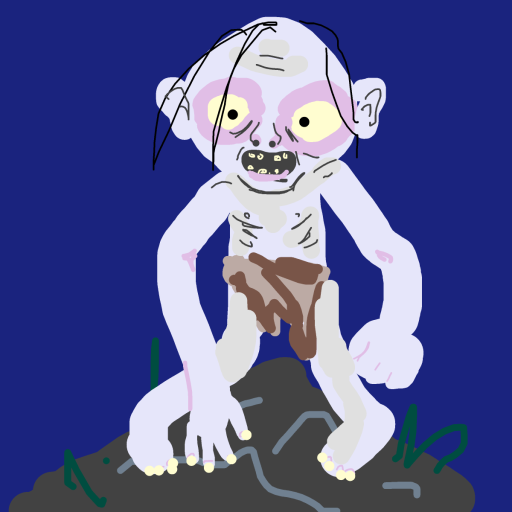 Gollum drawing by knoxy