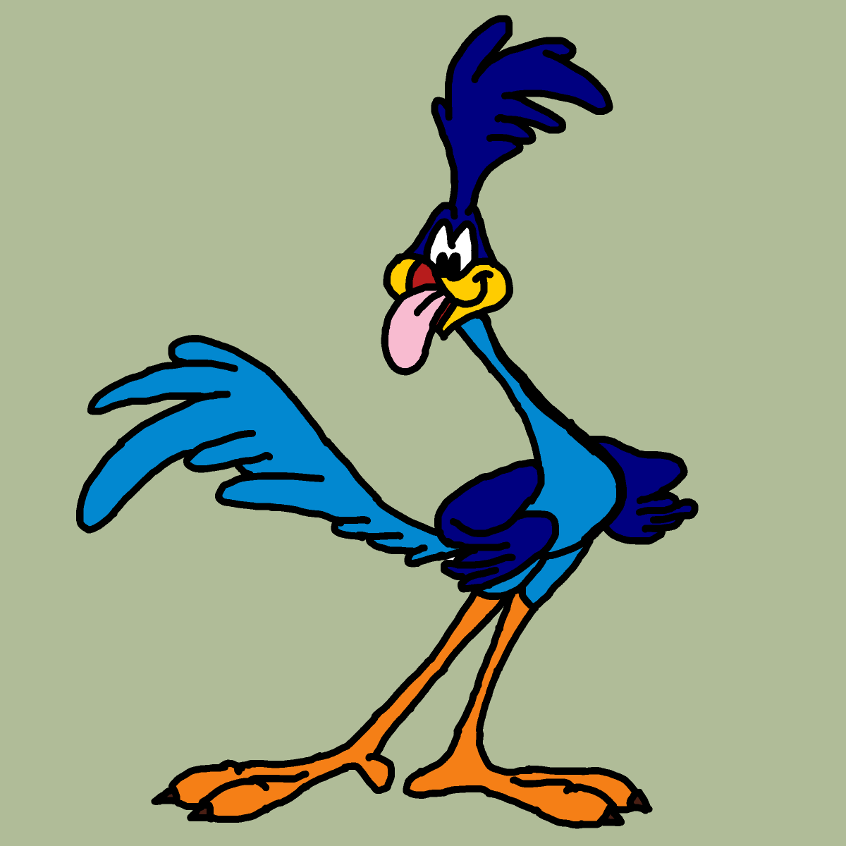 Road Runner drawing by monthra