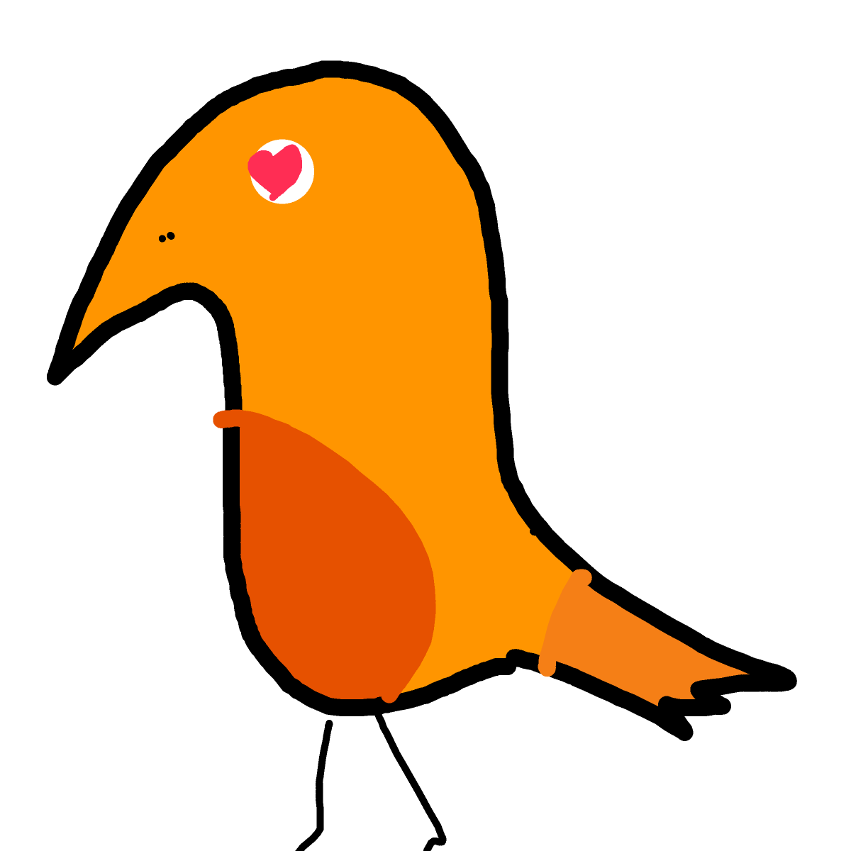 Lovebird drawing by Timmie
