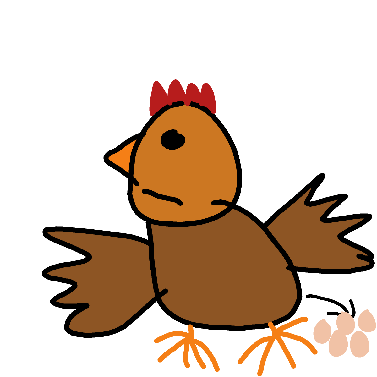 Chicken drawing by KevinFaber