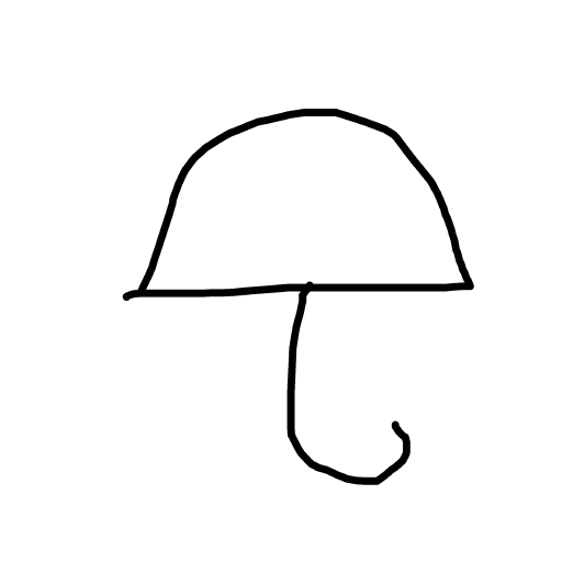 Umbrella drawing by bia