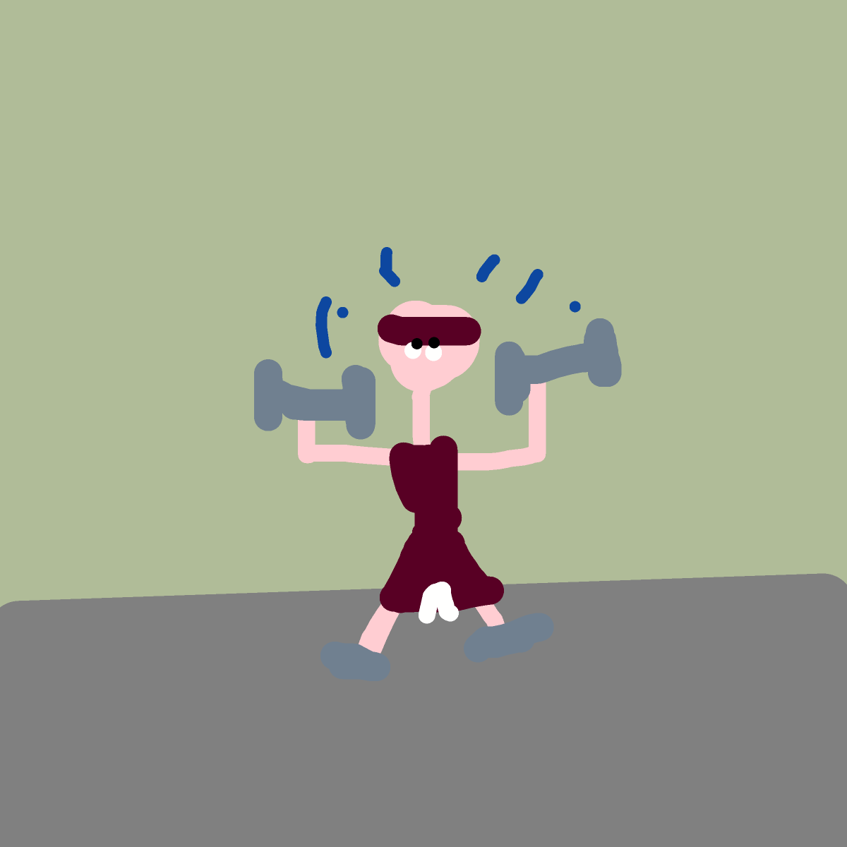 Dumbbell drawing by nice-draw-designer