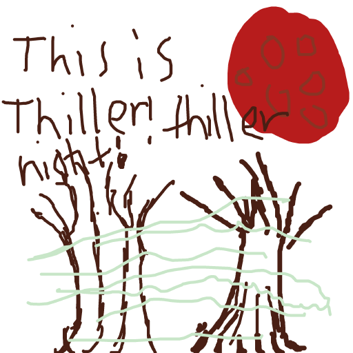 Spooky Tree drawing