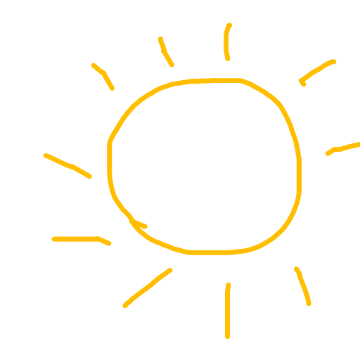 Sun drawing by brush-neat-doodler