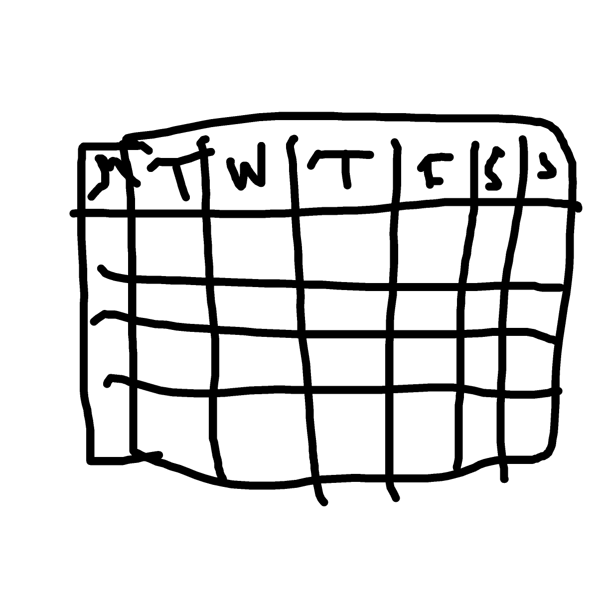 Calendar drawing by princess fiona