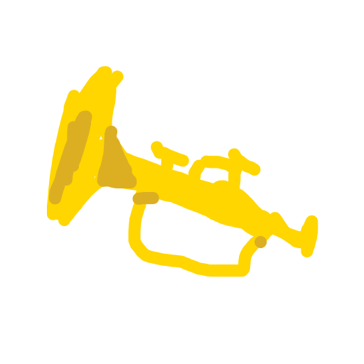 Trumpet drawing by lin