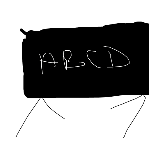 Blackboard drawing by plum-clay-tower