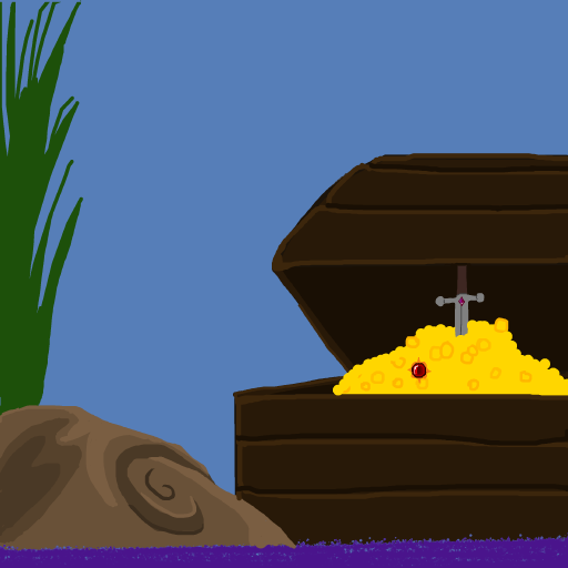 Treasure drawing by firecracker