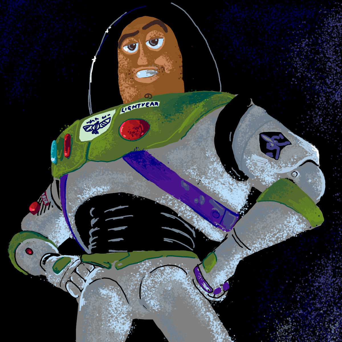 Buzz Lightyear drawing by Soybean
