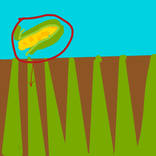 Cornfield drawing by nice-draw-designer