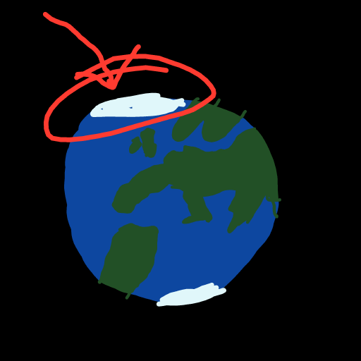 North Pole drawing by Nuss