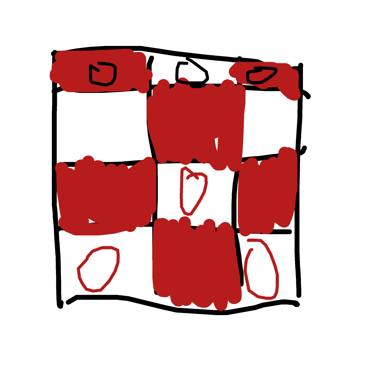 Checkers drawing by hard-free-pride