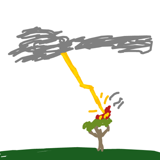 Lightning drawing by godor