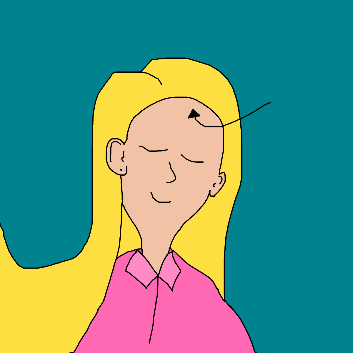 Hairline drawing by krissywissy