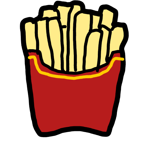Fries drawing by Guardianoflives