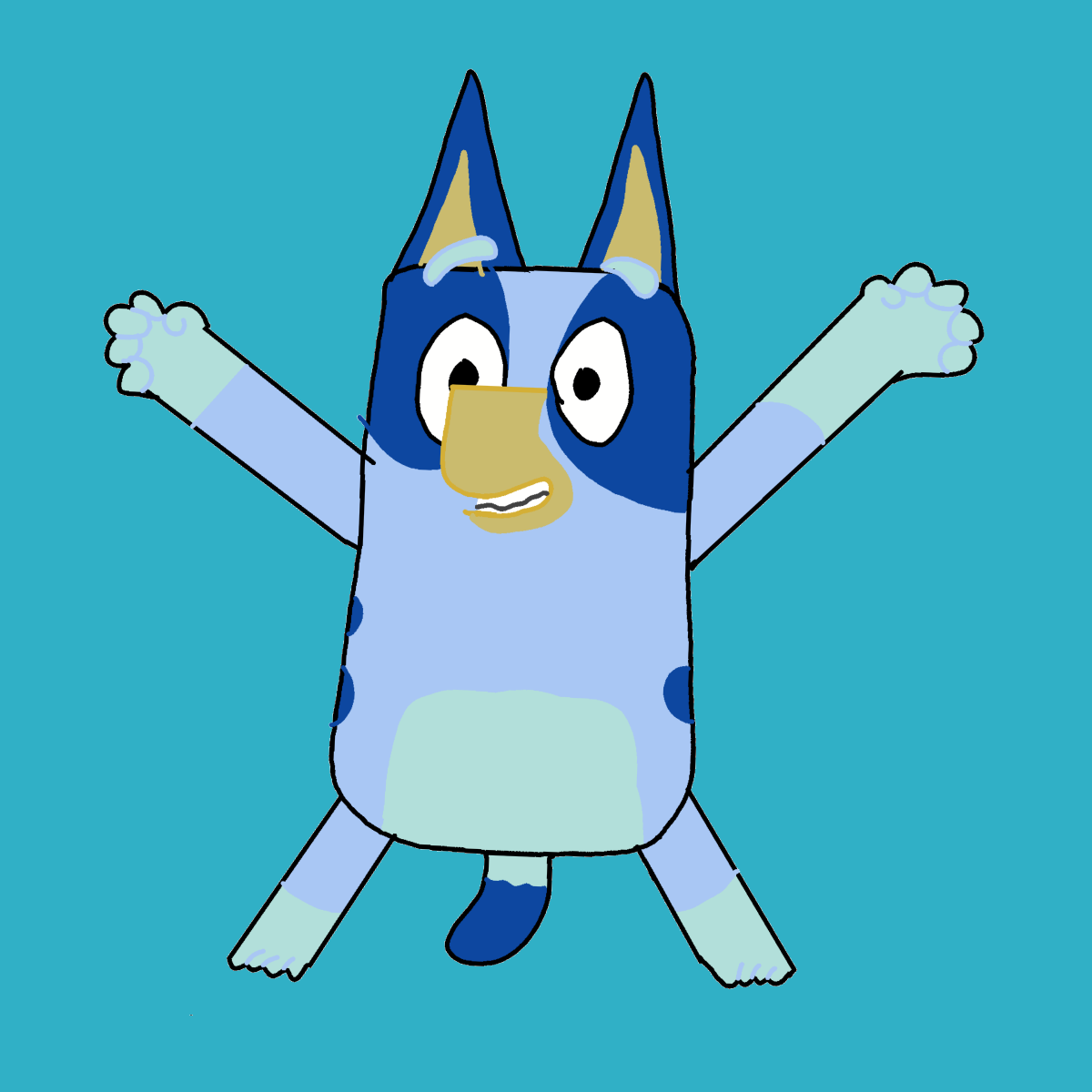 Bluey drawing by Cwis448