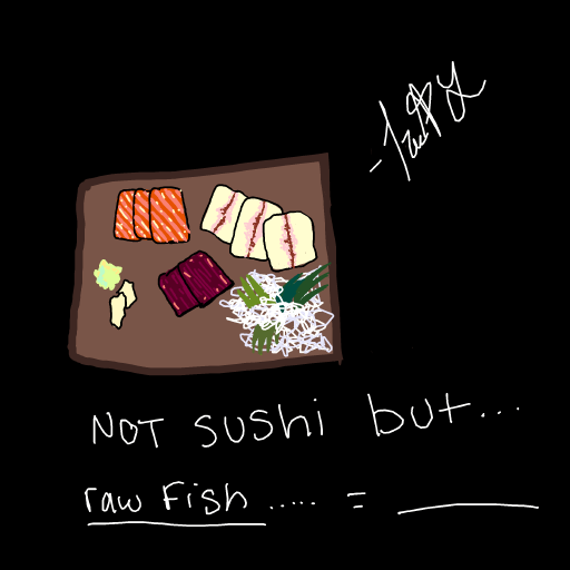 Sashimi drawing by tris - art _ wow