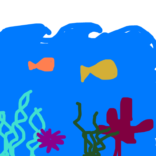 Reef drawing by steel-coal-wave