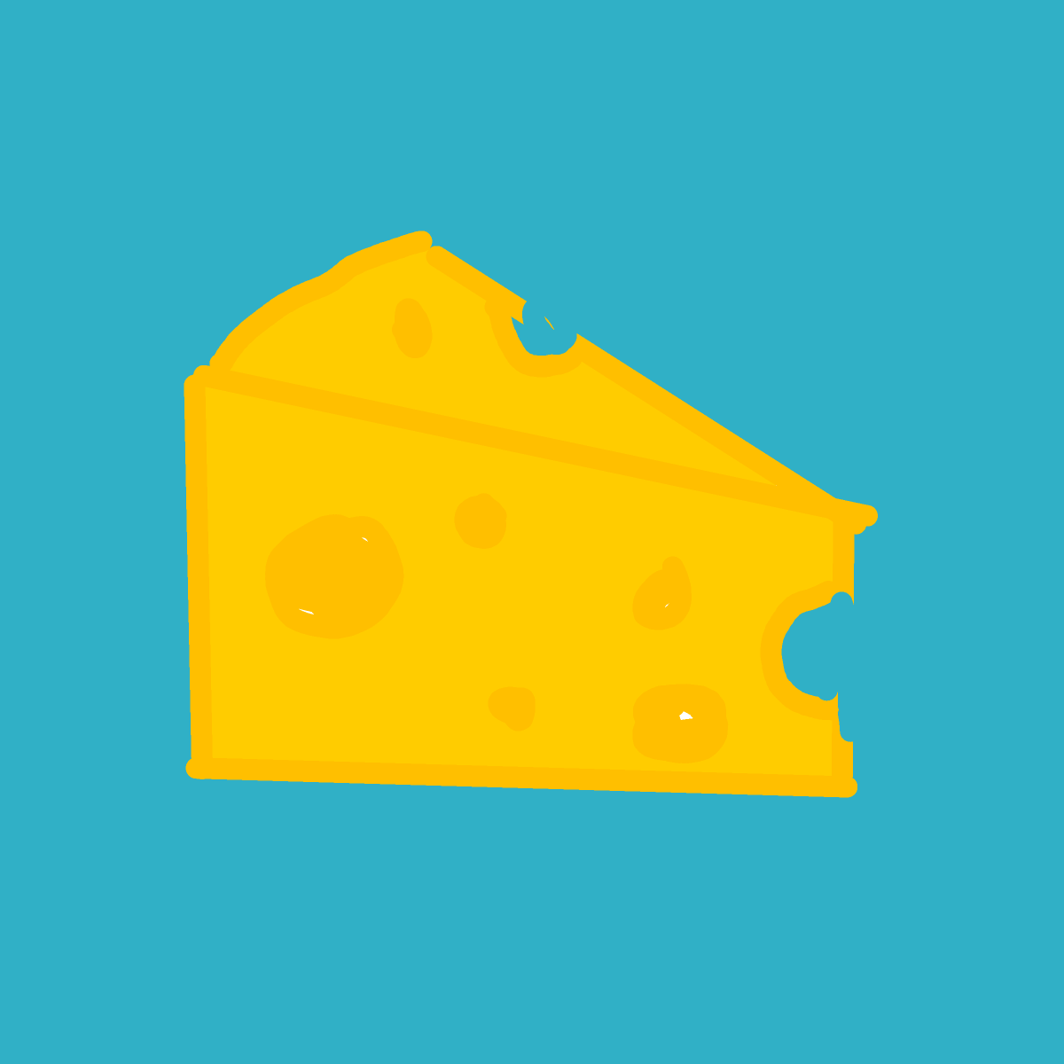 Cheese drawing by Guardianoflives