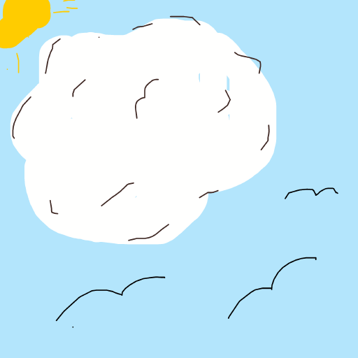 Cloud drawing by jivemarlin