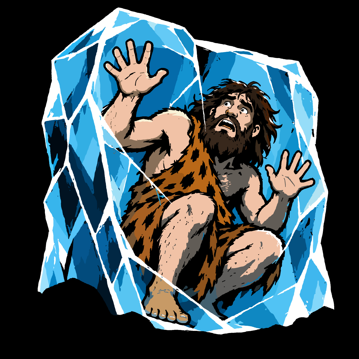 Caveman drawing by Guardianoflives