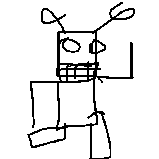 Robot drawing by plus-lead-builder